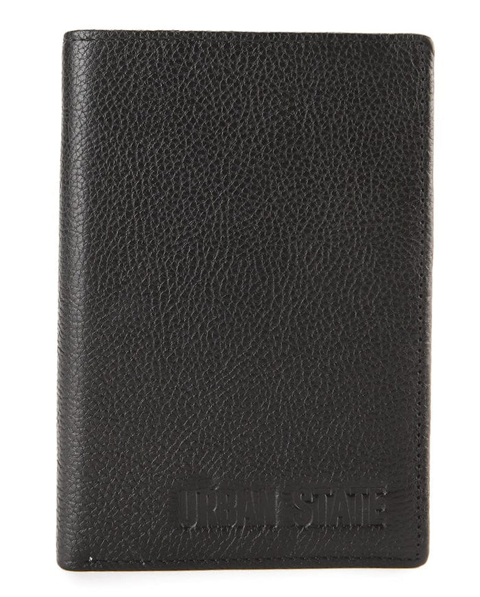 Voyage Leather Passport Case - Black