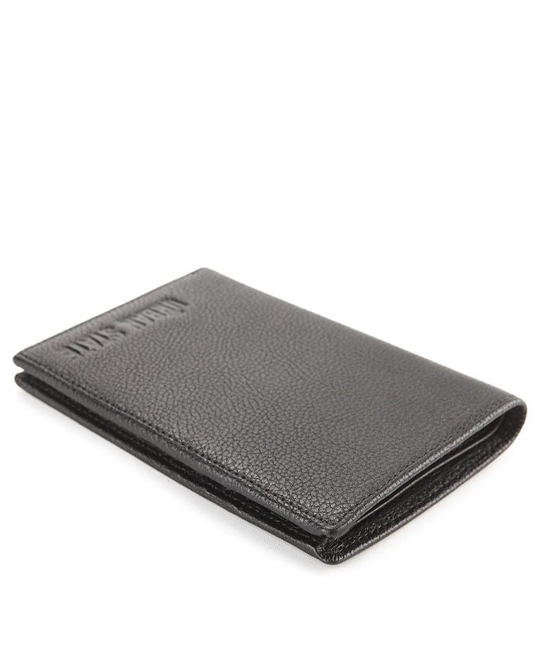 Voyage Leather Passport Case - Black