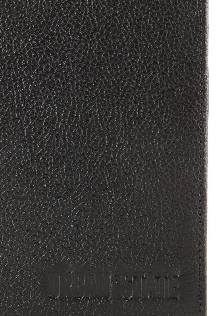 Voyage Leather Passport Case - Black