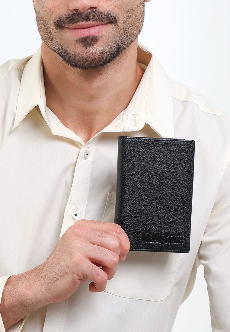 Voyage Leather Passport Case - Black