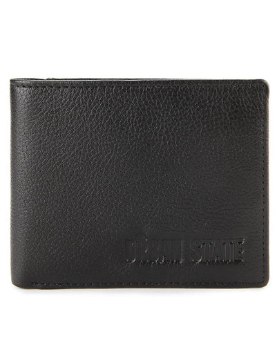Heritage Fold Leather Wallet - Black