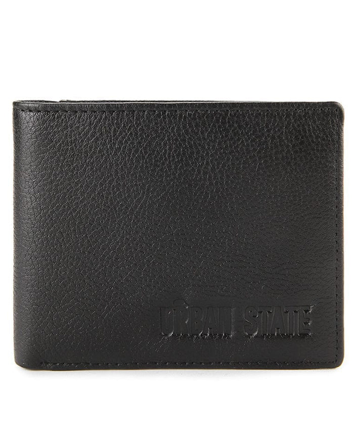 Heritage Fold Leather Wallet - Black