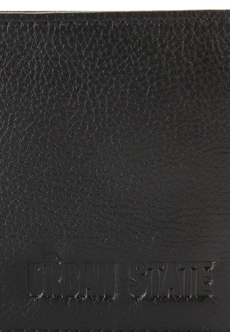 Heritage Fold Leather Wallet - Black