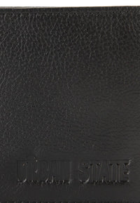 Heritage Fold Leather Wallet - Black