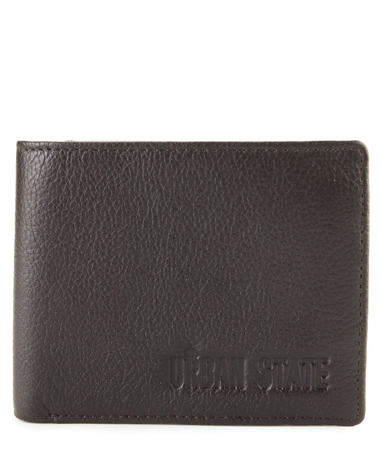 Heritage Fold Leather Wallet - Black
