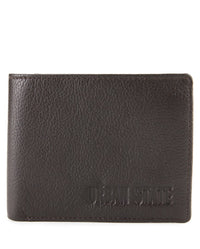 Heritage Fold Leather Wallet - Black