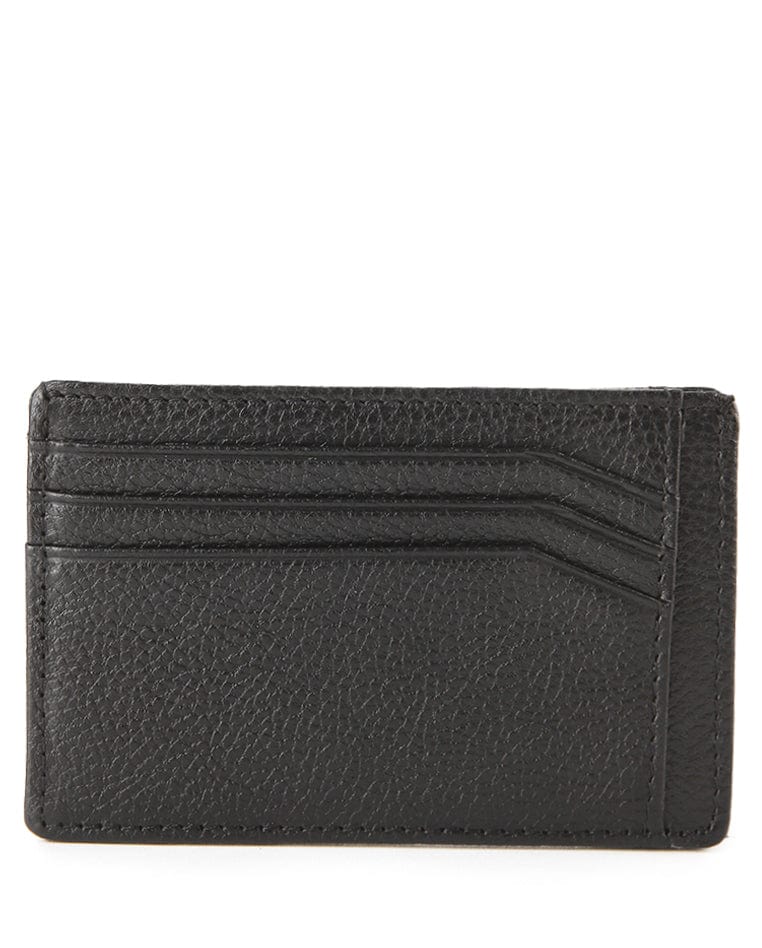 Metro Carry Leather Card Wallet - Black
