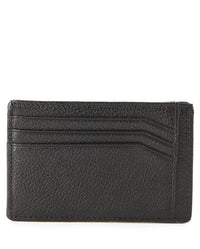 Metro Carry Leather Card Wallet - Black