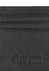 Metro Carry Leather Card Wallet - Black