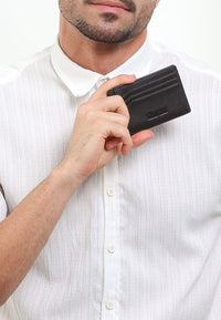 Metro Carry Leather Card Wallet - Brown