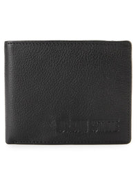 Urban Fold Leather Wallet - Black
