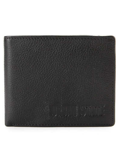 Urban Fold Leather Wallet - Black