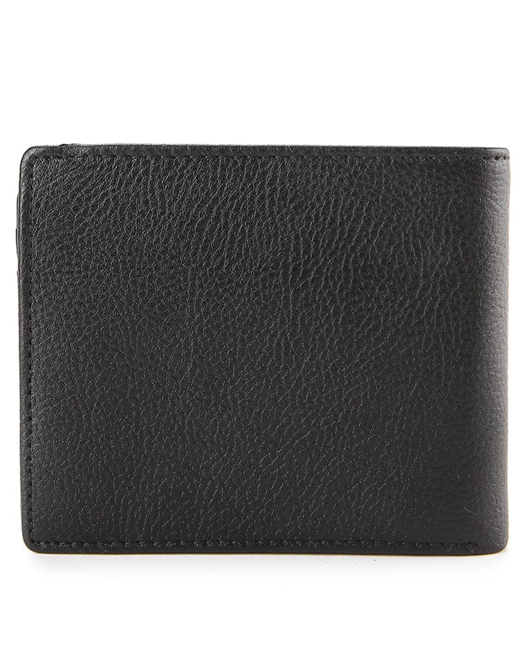 Urban Fold Leather Wallet - Black