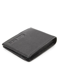 Urban Fold Leather Wallet - Black
