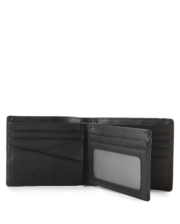 Urban Fold Leather Wallet - Black