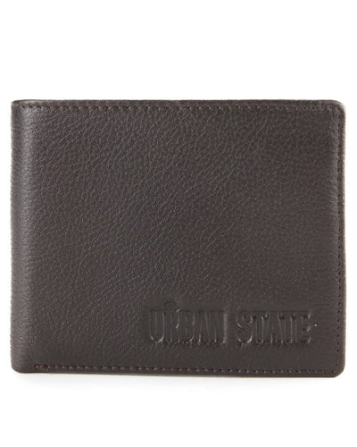 Urban Fold Leather Wallet - Brown