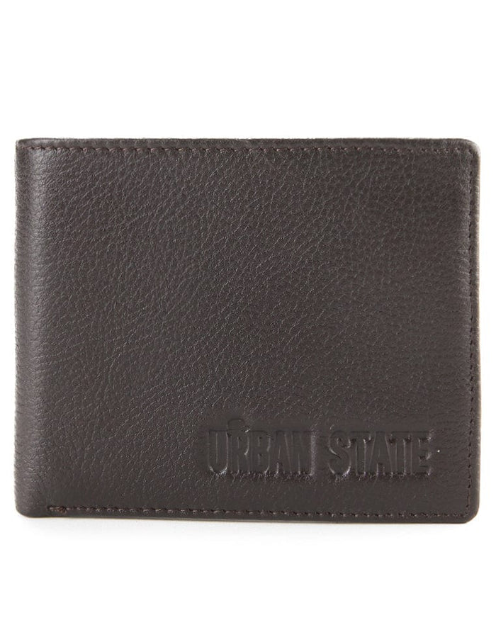 Urban Fold Leather Wallet - Brown