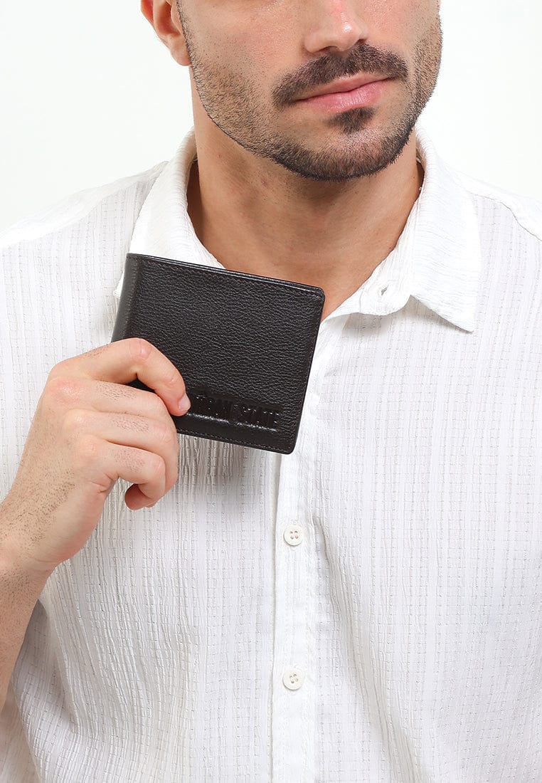 Urban Fold Leather Wallet - Brown