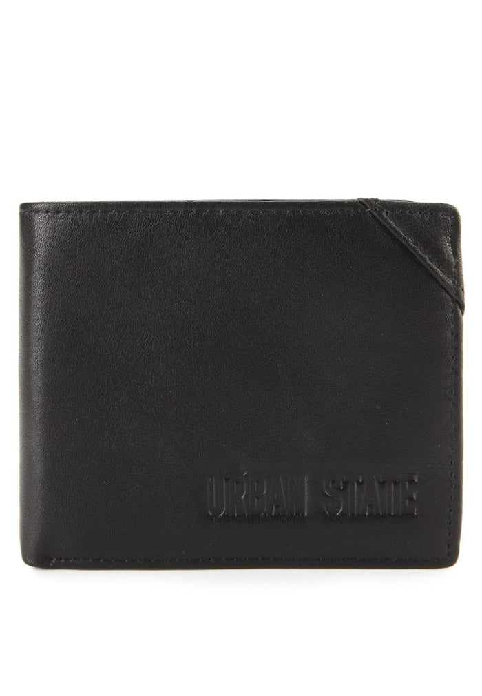 Everyday Fold Leather Wallet - Black