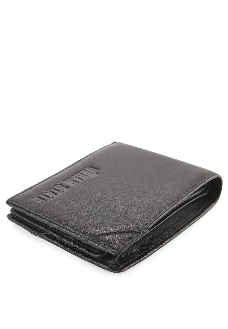 Everyday Fold Leather Wallet - Black
