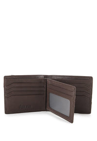 Everyday Fold Leather Wallet - Brown