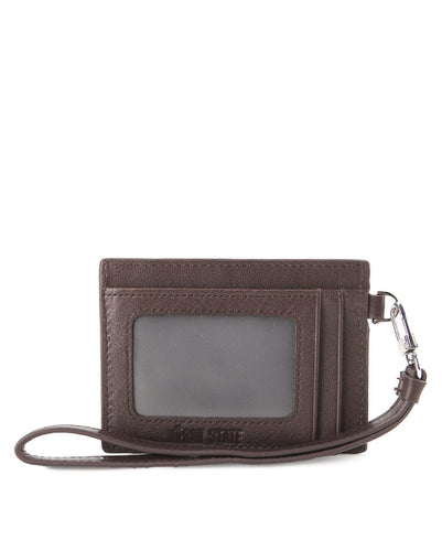 Everyday Snap Leather Card Wallet - Brown