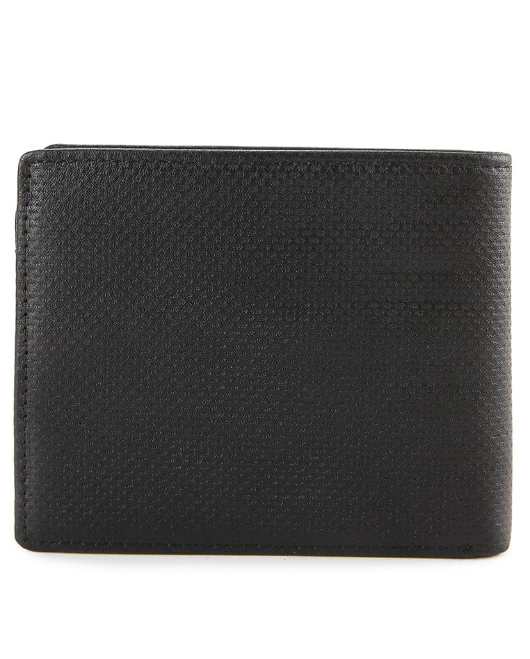 Metro Fold Leather Wallet - Black