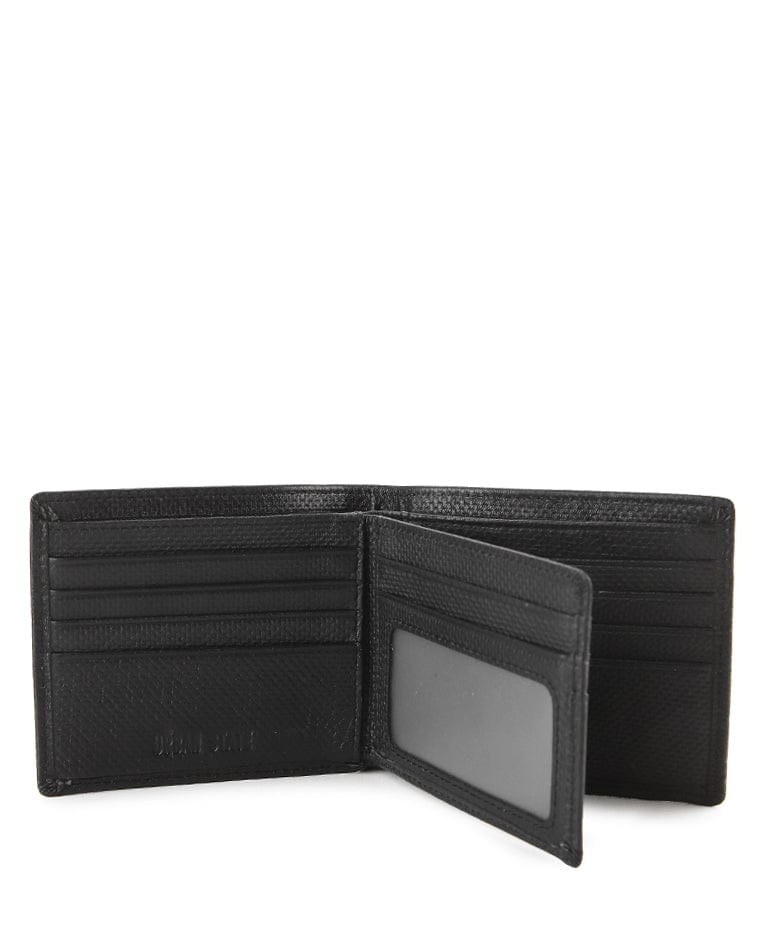 Metro Fold Leather Wallet - Black