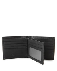 Metro Fold Leather Wallet - Black