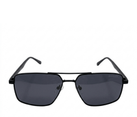 Polarized Aviar Square Frame Sunglasses - Black Black