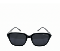 Polarized Haze Square Frame Sunglasses - Black Black
