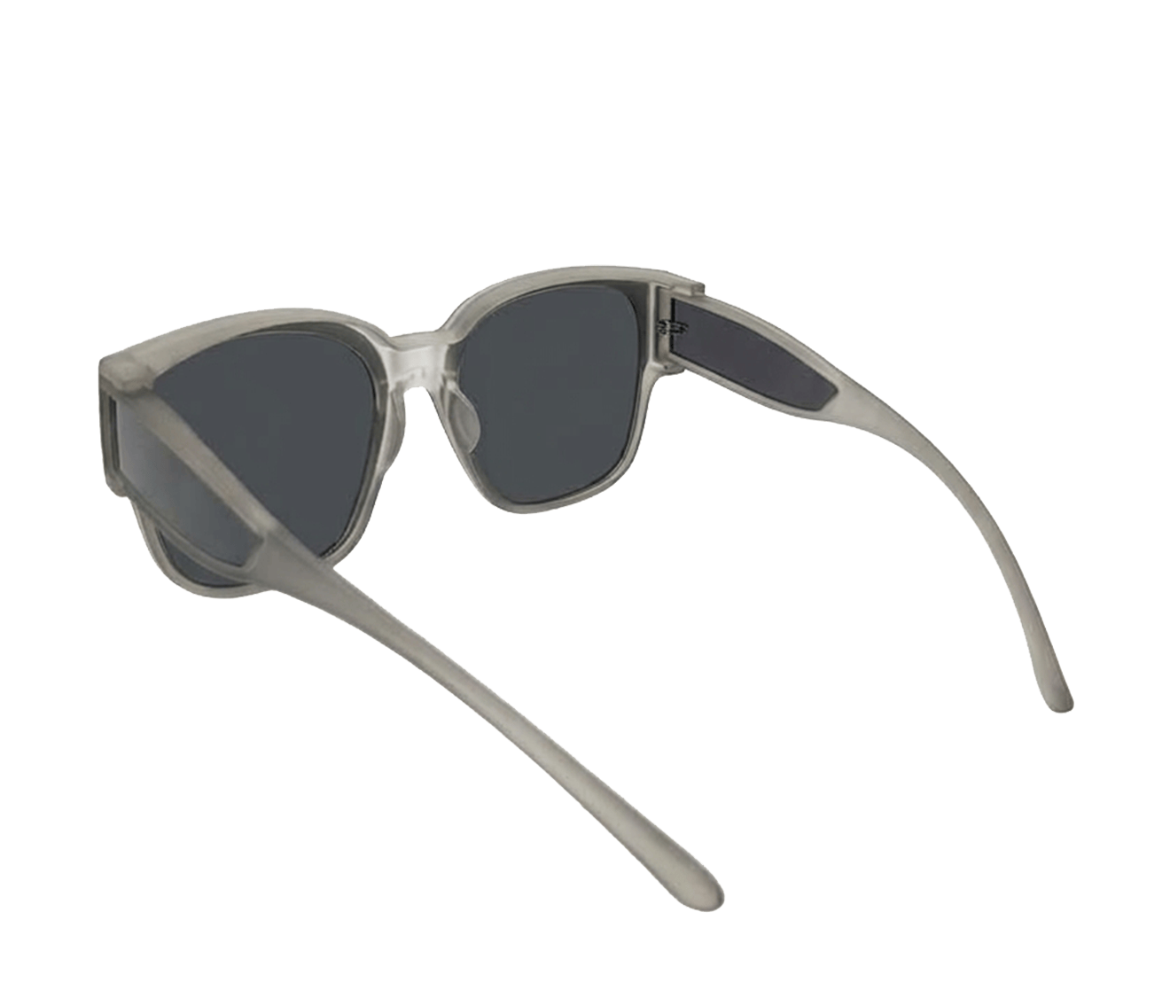 Polarized Shift Clip-On Square Frame Sunglasses - Black Grey