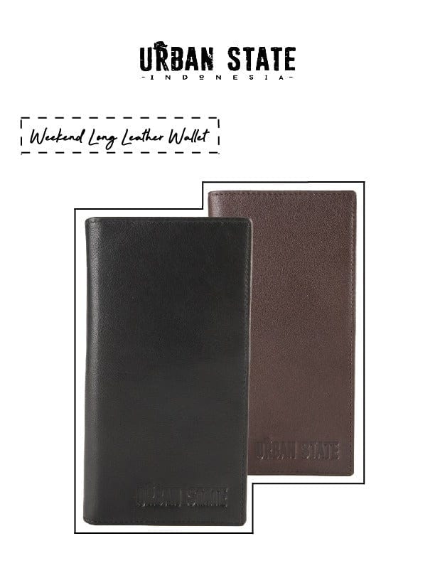 Weekend Long Leather Wallet - Black