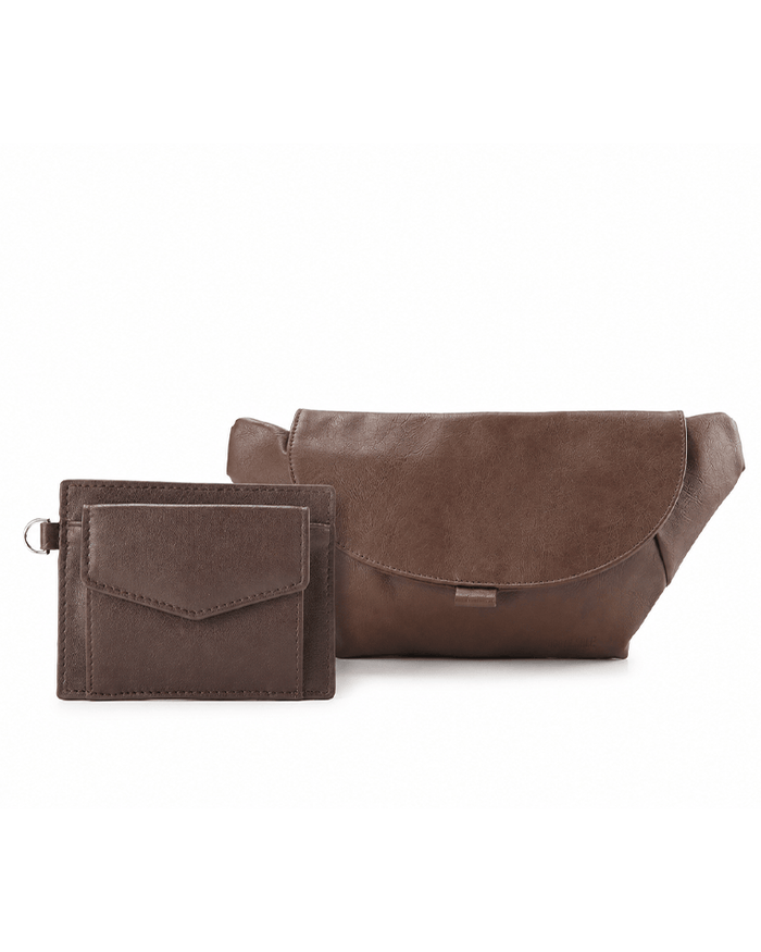 Anniversary Distressed Leather Rogue Belt Bag - Camel