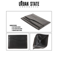 Axis Carry Leather Card Wallet - Black