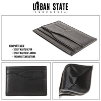 Axis Carry Leather Card Wallet - Brown