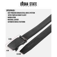 AxisLock Auto Top Grain Leather Belt - Black