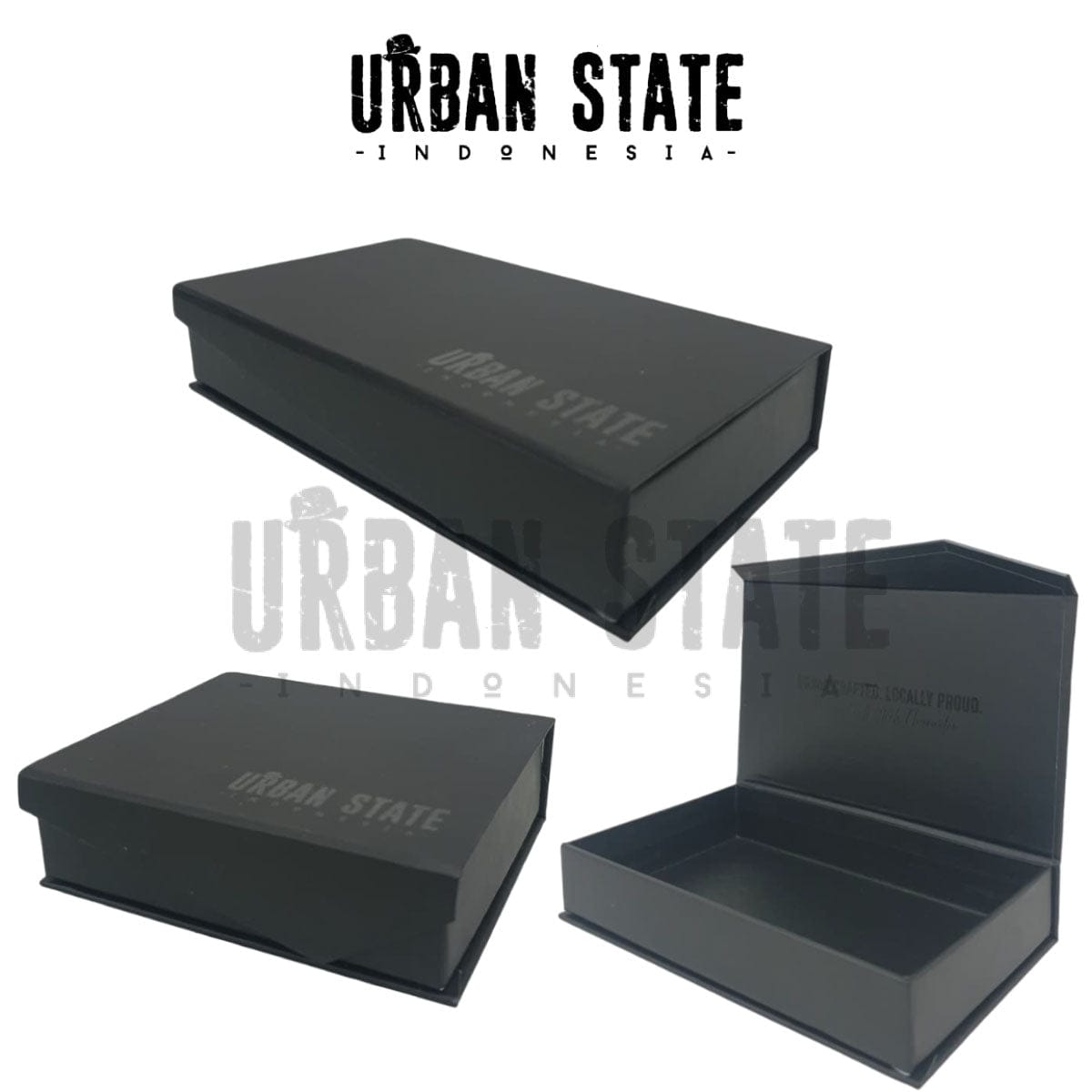 Slim Carry Leather Card Lanyard - Black