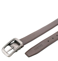 Casual Lux Pin Buckle Top Grain Leather Belt - Brown