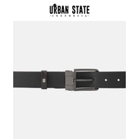 City Pin Buckle Top Grain Leather Belt - Brown