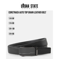 CoreTrack Auto Top Grain Leather Belt - Black