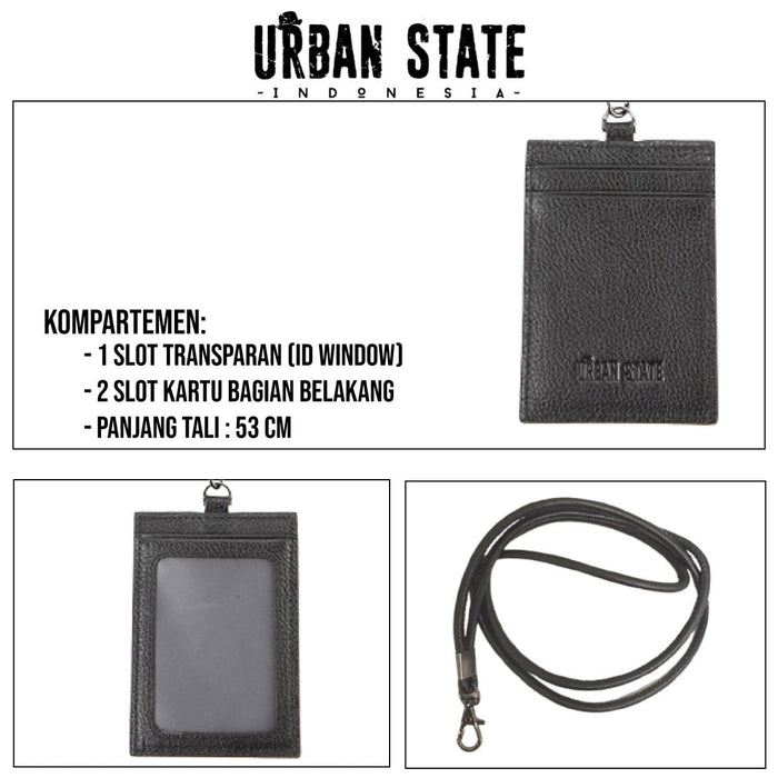 Everyday Carry Leather Card Lanyard - Brown