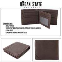 Everyday Fold Leather Wallet - Brown