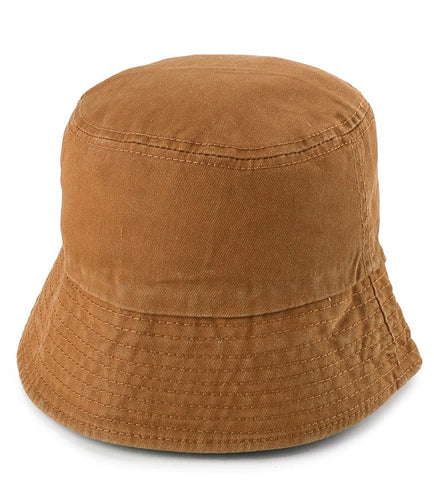 Everyday Cotton Bucket Hat - Brown