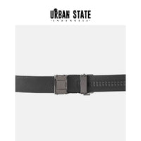 GridLock Auto Top Grain Leather Belt - Black