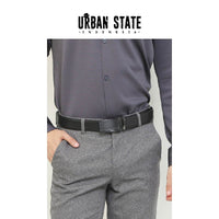 GridLock Auto Top Grain Leather Belt - Black