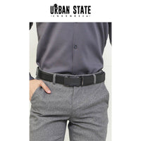 Index Auto Top Grain Leather Belt - Black