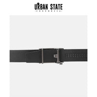 Latch Auto Top Grain Leather Belt - Black