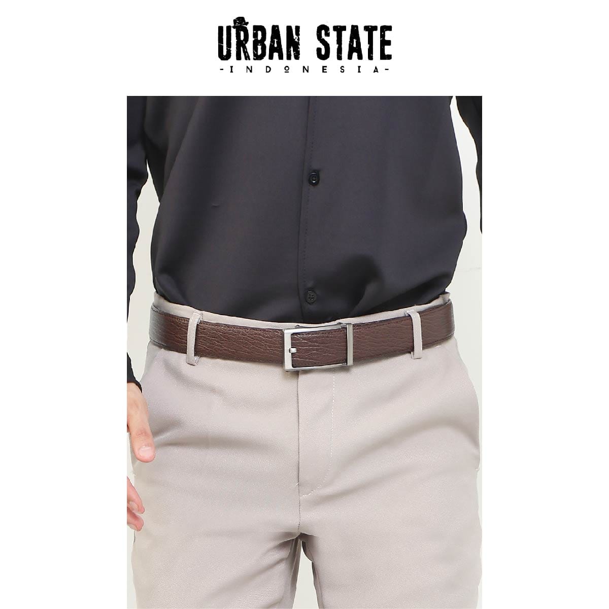 Latch Auto Top Grain Leather Belt - Brown