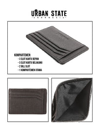 Metro Carry Leather Card Wallet - Brown